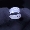 Marchesa 18K White Gold Diamond Star Wedding Band Ring