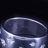Marchesa 18K White Gold Diamond Star Wedding Band Ring