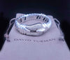 David Yurman Sterling Silver Belt Bracelet with Diamonds