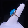 Custom Made Vintage Ring with Turquoise in 18K Yellow Gold, Size: 7.25