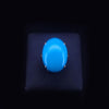 Custom Made Vintage Ring with Turquoise in 18K Yellow Gold, Size: 7.25