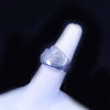 Custom-Made Diamond Wedding Band Ring in 14K White Gold