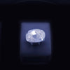 Custom-Made Diamond Wedding Band Ring in 14K White Gold