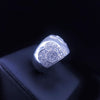 Custom-Made Diamond Wedding Band Ring in 14K White Gold
