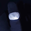 Custom-Made Diamond Wedding Band Ring in 14K White Gold