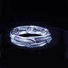 David Yurman Sterling Silver Cable Bangle Bracelet with Diamond