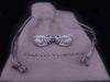 David Yurman Sterling Silver Belt Earrings with Diamond Clip-On