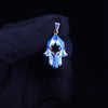 Custom Made Hamza Pendant in 14K Yellow Gold - We Have 9 Different Colors