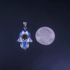 Custom Made Hamza Pendant in 14K Yellow Gold - We Have 9 Different Colors