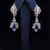 Blue Sapphire and Diamond Set. Made in Italy 18K Yellow Gold