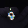 Custom Made Hamza Pendant in 14K Yellow Gold - We Have 9 Different Colors