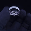 Men's Custom Made 14k White Gold Ring with 2.75ct Diamond
