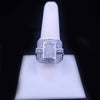 Custom Made Massive White Gold Ring with 2.2ct Diamonds in 14K White Gold