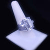 Custom Made Massive White Gold Ring with 2.2ct Diamonds in 14K White Gold