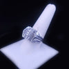 Custom Made Sparkle Ring in 14k White Gold with 1.5ct Diamonds