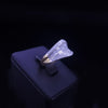 Custom Made Two Tone Platinum and 18k Gold Ring with Diamonds