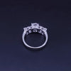 Custom Made Platinum Ring with Diamonds, Resizable