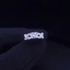 Custom Made Platinum Ring with Diamonds, Resizable