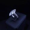 Custom Made Ring in Platinum with Sapphires & Diamond
