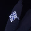Custom Made Ring in Platinum with Sapphires & Diamond
