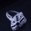 Custom Made Ring in Platinum with Sapphires & Diamond