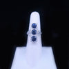 Custom Made Ring in Platinum with Sapphire & Diamonds