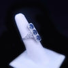Custom Made Ring in Platinum with Sapphire & Diamonds
