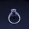 Custom Made Ring in Platinum with Sapphire & Diamonds