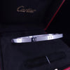 Cartier Love Bangle Bracelet in 18K White Gold, Size: 22