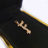 Custom Made Letter pendant "F" 14K Yellow Gold with Diamonds