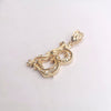 Custom Made Letter pendant "B" 14K Yellow Gold with Diamonds