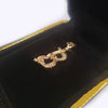 Custom Made Letter pendant "B" 14K Yellow Gold with Diamonds