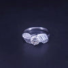Custom Round Brilliant Engagement Ring in Platinum, Center 0.95ct