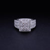 Imperial Cluster Diamond Halo Ring in White Gold