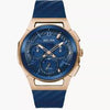 Bulova Marc Anthony CURV Chronograph Blue Dial Rose Gold Tone Men's Watch