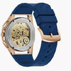 Bulova Marc Anthony CURV Chronograph Blue Dial Rose Gold Tone Men's Watch