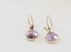 Tiffany & Co. 18k Yellow Gold Paloma Picasso Olive Leaf Amethyst Drop Earrings