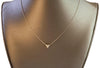 Tiffany &Co. Aria 3P Diamond Pendant Platinum PT950 Chain