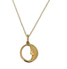 Tiffany & Co. Diamond 18k Yellow Gold Moon Round Pendant Charm