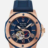 Bulova Marine Star Blue Dial Watch Men's 98A227