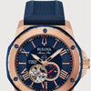 Bulova Marine Star Blue Dial Watch Men's 98A227