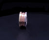 BVLGARI B Zero1 Tricolor 18k Gold 3-Band Ring Size: 7.5