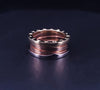 BVLGARI B Zero1 Tricolor 18k Gold 3-Band Ring Size: 7.5
