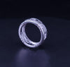 Bvlgari Parentesi Ring in 18K White Gold Size 7.5