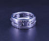 Bvlgari Parentesi Ring in 18K White Gold Size 7.5