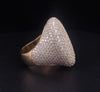Men's Custome Made Diamond Ring in 14K Yellow Gold Size 9