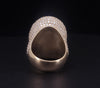 Men's Custome Made Diamond Ring in 14K Yellow Gold Size 9