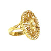 Vintage Signet 14K Yellow Gold and Diamond Ring.