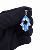 Custom Made Hamza Pendant in 14K Yellow Gold - We Have 9 Different Colors