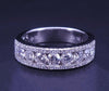 Women's Diamond Band Ring in 18K White Gold Size 6.5